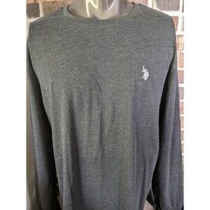 NWT US Polo Association Long Sleeve Shirt Black Men's Size L